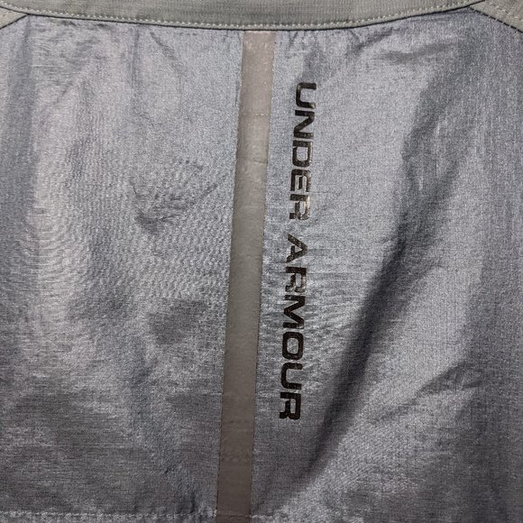 Under Armour Jacket Womens Gray Athletic Windbreaker Mock Neck sz Small - Picture 11 of 14
